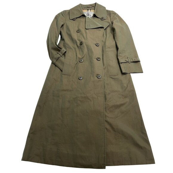 Burberry Jackets & Blazers - Burberry Burberrys Vintage Trench Coat in Khaki Green